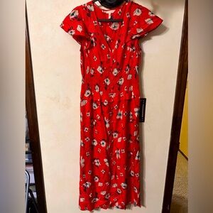 Rebecca Taylor floral red dress